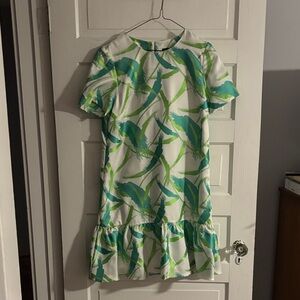 Bigio Collection Flounce Green Whisp Dress